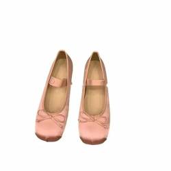 Immemorialm Frühling Sommer Flache Ballettschuhe Damenschuhe Retro Satin Mary Jane Schuhe Ballettschuhe Damen Zapatos Mujer Schuhe von Immemorialm