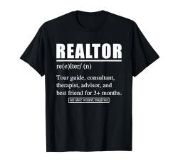 Real Estate Agent Realtor Lustige Definition T-Shirt von Immobilienmakler Makler Lustige Definition