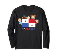 Kinder Panama-Flagge Monat des hispanischen Kulturerbes Langarmshirt von InGENIUS Hispanic Heritage Month Hemden