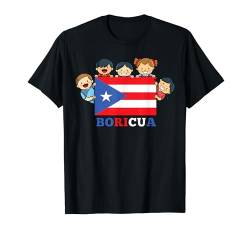 Kinder Puerto Rico Flagge Hispanic Heritage Month Boricua T-Shirt von InGENIUS Hispanic Heritage Month Hemden