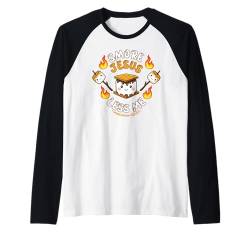 Christlicher Camping Smore Jesus Less Me Lustiger Religiöser Raglan von InGENIUS Lustige Camper Shirts & Geschenke