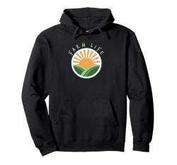 Farm Life Rows und Sonnenaufgang Pullover Hoodie von InThaMornin