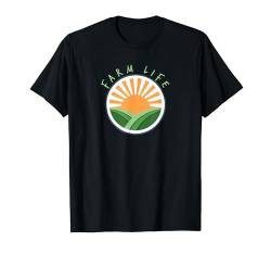 Farm Life Rows und Sonnenaufgang T-Shirt von InThaMornin