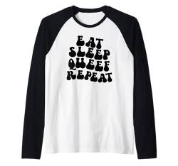 Eat Sleep Queef Repeat Damen Peinlich Raunchy Raglan von Inappropriate Humor Co.