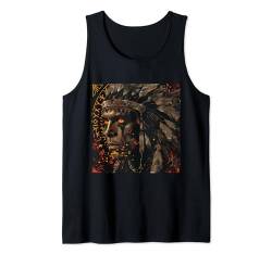 Indianer T-Shirt Indian Indianer Häuptling Uhreinwohner Tank Top von Indian Shop IBK