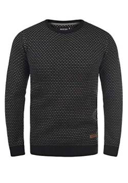 Indicode Coppler Herren Strickpullover Grobstrick Pullover, Größe:XL, Farbe:Black (999) von Indicode