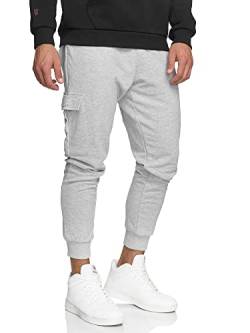 Indicode Herren Bendner Cargo Jogginghose | Trainingshose Jogger Freizeithose für Männer Lt Grey Mix L von Indicode