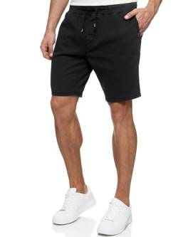 Indicode Herren Carver Chino Shorts aus Baumwolle | Bermuda Herren Chino Shorts f. Männer Schwarz L von Indicode