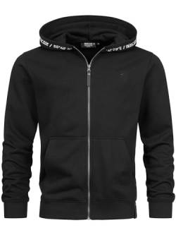 Indicode Herren INMobil Kapuzensweatjacke | Hoodie Kapuzenpullover Pulli für Männer Black XL von Indicode