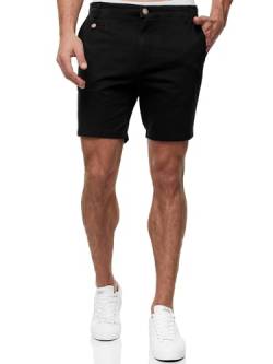 Indicode Herren INSylvester Chino Shorts mit 4 Taschen | Bermuda Herren Chino Shorts für Männer Black S von Indicode