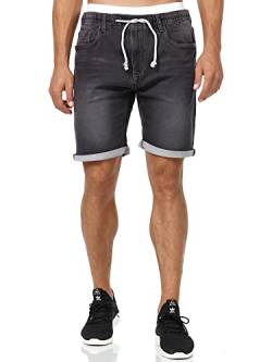 Indicode Herren Kadin Sweatshorts aus 82% Baumwolle | Denim Short Freizeithose für Männer Black XXL von Indicode