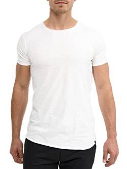 Indicode Herren Willbur Tee T-Shirt mit Rundhals-Ausschnitt | Herrenshirt Sommershirt White S von Indicode