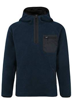 Indicode Trent Herren Fleecejacke Sweatjacke Jacke mit Kapuze, Größe:L, Farbe:Navy (400) von Indicode