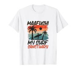 Surfing bei Maafushi T-Shirt von Indischer Ozean Urlaub in Malediven