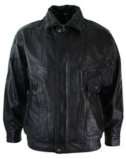 Infinity Leather Herren Lederjacke 100% Echtleder Schwarz Braun Nubuck Bomber Klassisch von Infinity Leather