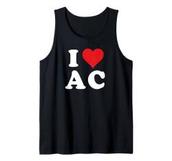 I Heart AC Initials I Love A.C. First And Last Name A C Tank Top von Initial Names Monogram Clothes Apparel