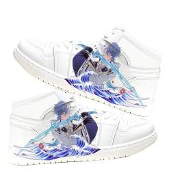 Insxuan Anime Klee/Keqing/Venti/Yae Miko/Kamisato Ayaka/Nahida/Buer/Furina Sneaker PU Leder Atmungsaktive Unisex White High Top Schuhe Sportliche Freizeit Sohlenschuhe von Insxuan