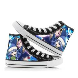 Insxuan Fairy Tail Canvas Schuhe Unisex Erza Scarlet High-Top Sneaker Gerard Anime Sport-Sneaker Lucy lässig Mode College-Stil Natsu Outdoor Turnschuhe von Insxuan