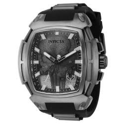 Invicta Marvel Herren-Armbanduhr, 53 mm, Edelstahl, Silikon, Quarz, Schwarz (Modell: 43170), Schwarz, Quarzuhr von Invicta