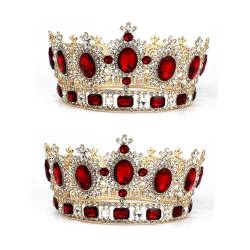 2St Haarspangen Haarklammer Braut Diademe für Haarnadeln Hochzeit Haarspange Tiara haarschmuck Hochzeit Haarschleife Braut Haarband Barock- Krone Haarring Kopfbedeckung Fräulein von Ipetboom