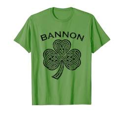 Bannon Family Last Name Irish Ireland Celtic T-Shirt von Irish Family Names Heritage Heraldry Eire Merch