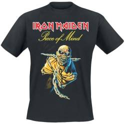 Iron Maiden Piece of Mind Tracklist Männer T-Shirt schwarz XL 100% Baumwolle Band-Merch, Bands von Iron Maiden