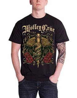 Motley Crue Herren Exquisiter Dolch T-Shirt, Schwarz, XL von Iron Maiden