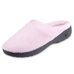 Isotoner Women’s Classic Microterry Hoodback Slippers, Petal Pink, 8.5/9 von Isotoner