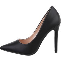 Ital-Design Damen Abendschuhe Elegant High-Heel-Pumps (85379346) Pfennig-/Stilettoabsatz High Heel Pumps in Schwarz von Ital-Design