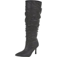 Ital-Design Damen Party & Clubwear High-Heel-Stiefel (87124663) Pfennig-/Stilettoabsatz High-Heel Stiefel in Schwarz von Ital-Design