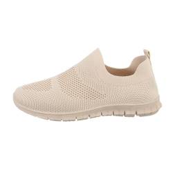 Ital Design Damenschuhe Freizeitschuhe Sneakers Low, A-1-1-1-, Textil, Beige, Gr. 36 von Ital Design