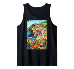 Cinque Terre Italien Kunst Tank Top von Italy Aesthetic Minimalist Art (Cinque Terre)