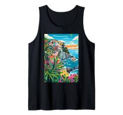 Italien Cinque Terre Natur Italien Tank Top von Italy Aesthetic Minimalist Art (Cinque Terre)