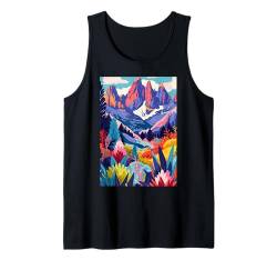 Italien Dolomiten Ästhetische Kunst Tank Top von Italy Aesthetic Minimalist Art (Dolomites)