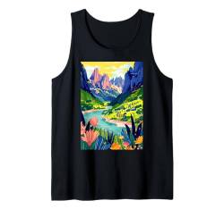 Italien Dolomiten Kunst Tank Top von Italy Aesthetic Minimalist Art (Dolomites)