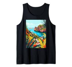 Äolische Inseln Kunst Italien Sizilien Tank Top von Italy Aesthetic Minimalist Graphics (Aeolian)