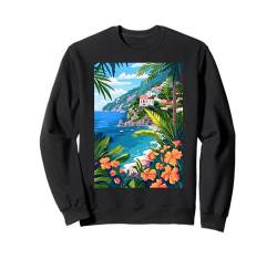 Amalfiküste, Italien, Ästhetik Sweatshirt von Italy Minimalist Art Graphics (Amalfi)