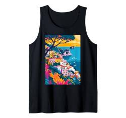 Amalfiküste Italien Kunst Tank Top von Italy Minimalist Art Graphics (Amalfi)