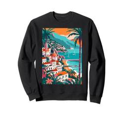 Kunst an der Amalfiküste, Italien, Ästhetik Sweatshirt von Italy Minimalist Art Graphics (Amalfi)