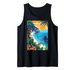 Amalfiküste Natur Italien Tank Top von Italy Minimalist Graphics Arts (Amalfi)