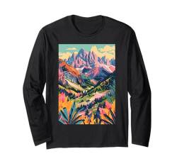 Kunst in den Dolomiten, Italien, Ästhetik Langarmshirt von Italy Minimalist Graphics Arts (Dolomites)