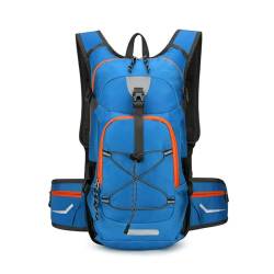 Itkcozcg Modische Handtasche, Fahrradrucksack für Damen und Herren, wasserdichter Sport-Rucksack, Reiserucksack, große Kapazität, Rucksack, Bergsteiger-Rucksack, Saphir, Size reference picture von Itkcozcg