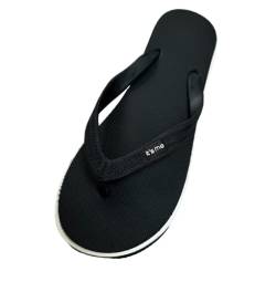 It's me Flip Flops Damen | die weichesten Flip Flops Aller Zeiten weil aus100% Naturkautschuk| (schwarz/weiß, eu_footwear_size_system, adult, numeric_range, wide, numeric_38, numeric_39) von Its-Me