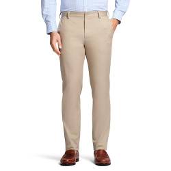IZOD Herren American Chino Flat Front Straight Fit Pant Lässige Hose, Khaki, 38W / 34L von Izod