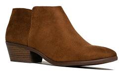 J. Adams Stiefelette mit niedrigem Absatz, Cognac Imsu, 43 EU von J. Adams