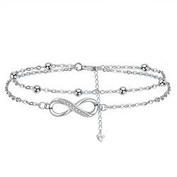 J.MUEN Unendlichkeitszeichen Armband Damen 925 Sterling Silber,Damen alles Gute zum Geburtstag Geschenkideen,Schmuck Für Frauen Und Mädchen von J.MUEN