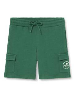 JACK&JONES JUNIOR Jungen JPSTSWIFT Cargo AUT JNR Sweat Shorts, Dark Green, 134 cm von JACK&JONES JUNIOR