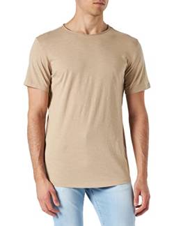 JACK&JONES Basic T-Shirt Rundhals Kurzarm Jersey Baumwolle Shirt Regular Fit JJEBASHER, Farben:Braun, Größe:M von JACK & JONES