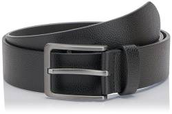 JACK&JONES Herren JACMIKA Belt Synthetikgürtel, Black, 90 von JACK & JONES