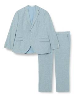 JACK&JONES Herren JPRRIVIERA Linen Suit Slim SN PLS Anzug, Troposphere/Fit:Slim FIT, 66 Größen von JACK & JONES